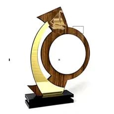 02 UNIDADES Troféu de Premiação para personalizar – Design Moderno em Madeira e Acrílico