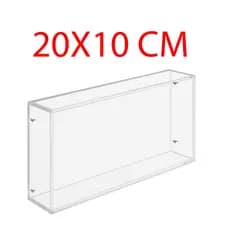 Moldura Acrílica 20X10 cm 22x12 cm De Mesa ou Parede  Quadro Porta Retrato Premium Resistente