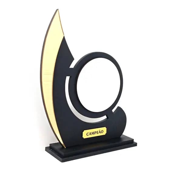 KIT 06 Troféus  Personalização, Em Acrílico e MDF, Acabamento Premium