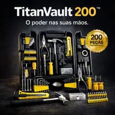 Kit Jogo De Ferramentas Completo 200 Pcs C/Soquetes Chaves Maleta