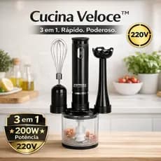 Mixer Processador Triturador Batedor Multiprocessador 200W Kit Cozinha 3 Em 1 220V Sortidos
