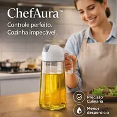 Dispenser Jarra Recipiente Óleo Azeite Líquidos Vidro 630ml Tampa Bico Dosador Cozinha Funcional