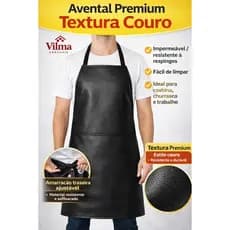 Avental De Cozinha Em Corino Fácil de Limpar - Oferta