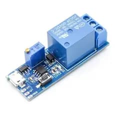 Módulo Relé Temporizador Atraso 5v À 30v Micro Usb Trigger [ Código 756 ]