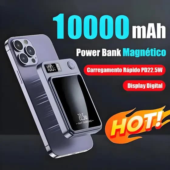 Carregador portátil 10000mah 22.5w de indução Sem Fio Powerbank Para Iphone Magsafe MagSafe A7