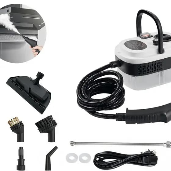 Limpador a Vapor Portátil 1500W Multiuso para Cozinha Banheiro Piso Sofá Vidro Alta Pressão D14