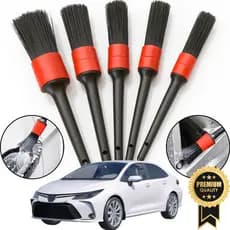 Kit 5 Pincel Para Detalhamento Lavação Automotivos Carro e Motos Limpeza Automotiva Rodas