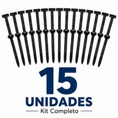 Kit 15 Cinta Plástica Fivela Nylon Fita Auto Travante para Uso Universal Automotivo - Envio Imediato
