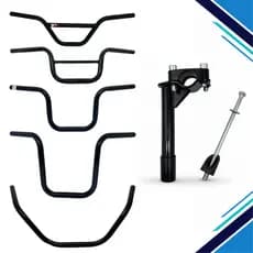 Kit Guidão Bicicleta Com Suporte Mesa E Parafuso Expander Aço Para Bike