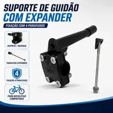 Suporte De Guidão Mesinha Bicicleta Bike 4 Parafusos Com Parafuso Expander