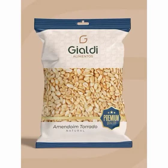Amendoim Torrado Natural ( SEM SAL ) Gialdi Alimentos Premium – Vários Tamanhos