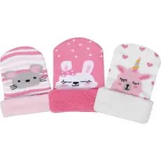 Kit 3 peças Touca Bebê infantil 4 a 12 meses Menina e Menino Fofurinha divertida estampada