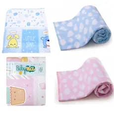 Cobertor tipo manta  para bebê estampado Nuvem doces cachorro 70 cm x 90cm Menino e Menina Minasrey