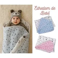 Edredom para berço americano bebê dupla face algodão príncipe e princesa