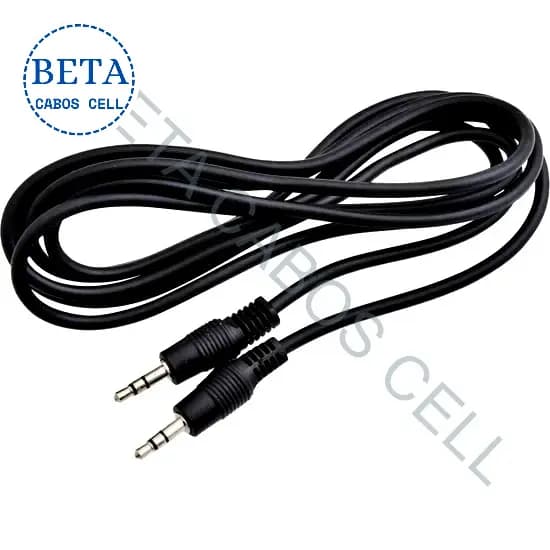 Cabo Auxiliar P2 X P2 Alta Qualidade 1.5 M Embalagem Radio Celular
