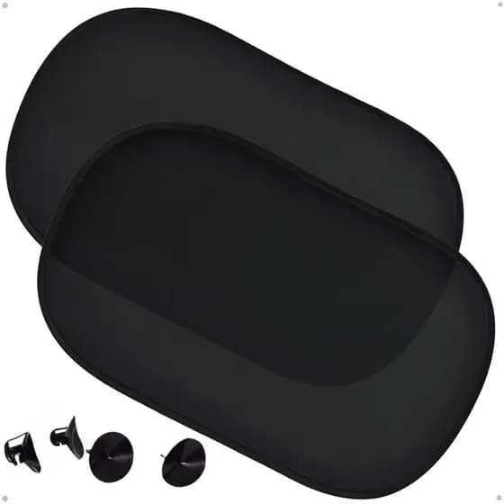 Kit Com 2 Protetor Solar Carro Infantil dobrável Carro Com Ventosa Protege Sol Dobrável