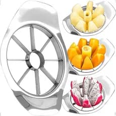 Cortador De Maçã aço inox Descaroçador Pêra legumes Fatiador de Frutas Vegetais Facil Uso Corte