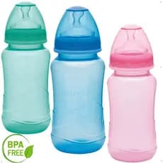 Mamadeira Aquarela Big 330ml Bico Redondo Colors Original Kuka