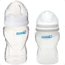 Kit Mamadeira Frasco 100% Silicone Fase 1 e 2 Original Kuka Bico Orto