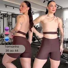 Conjunto Feminino Fitness Short e Top Suplex PREMIUM