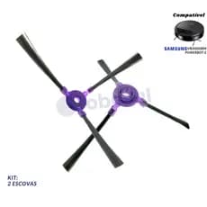 Par Escovas Para Robô Samsung Powerbot-e Vr5000rm - VR05R5050WK/AZ