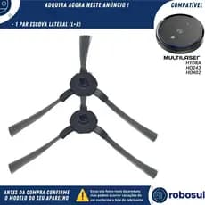 Par De Escova Lateral Para Robô Aspirador Multilaser Hydra HO243