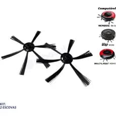 2 Escovas Para Robô Aspirador Wap W100