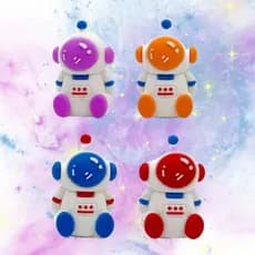 Apontador De Lápis Astronautas Coloridos Papelaria Fofa