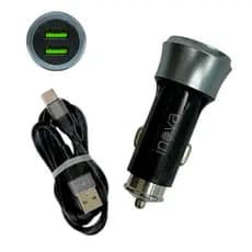 Carregador Veicular 12V TURBO 02 Portas USB 4.1A Cabo TIPO-C INOVA GL23-C