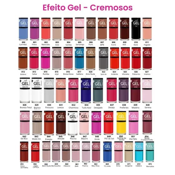 Esmalte Bella Brazil - Escolha Suas Cores - Secagem Rápida - Free