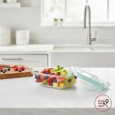 Pote de Vidro Hermético - Tampa com Trava Livre de BPA para Mantimentos Marmita e Freezer