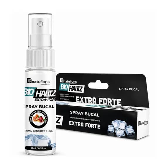 Spray Bucal Bio Halitz Extra Forte 15ml Hálito Fresco Instantâneo Antisséptico Refrescante