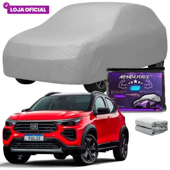 Capa Cobrir Fiat Pulse ARMADA FORCE Impermeável 100% Sem Forro Protege Sol Chuva Poeira Anti-UV