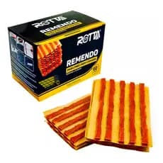 Caixa com 60 Remendo Macarrão 6mm Vermelho para Reparo de Pneu Sem Câmara Tubeless