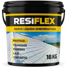 Manta Líquida Resiflex 18kg para Proteção e Impermeabilização de Lajes e Telhados contra Umidade