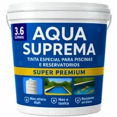 Tinta Piscina Aqua Suprema 3,6L Impermeável Alta Resistência Proteção Produtos