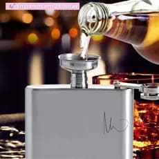Bebedor Cantil Portátil de Aço Inoxidável de Qualidade, Frascos para Bebida, Garrafa de Álcool, para Vinho, Uísque, 1 peça - Envio Imediato
