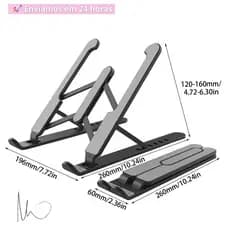 Suporte do portátil ajustável suporte de riser dobrável notebook para macbook huaiwei suporte portátil base acessórios do computador  - Envio Imediato