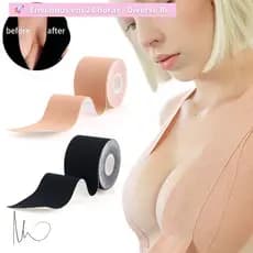 Fita Sutiã Sustentação Rolo Adesivo Levanta Peito Seio Boob Up Invisível Tapa Seio - Envio Imediato