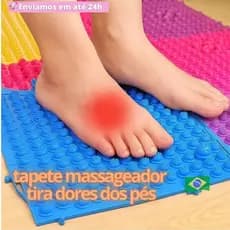 Tapete 3D Shiatsu Acupresão para os Pés Terapeutico Massagem Nos Ortopédico Dores Pés para Banheiro Casa