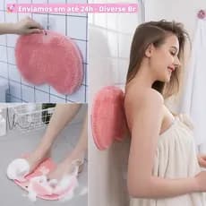 Tapete Antiderrapante Para Banho/Massagem Nos Pés/Escova Lavar Costas Multicolor - Envio Imediato