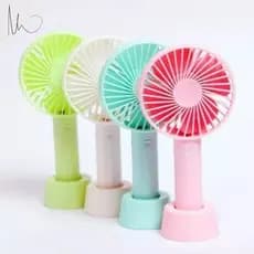 Mini Ventilador Portátil Recarregável de Mão para Viagem Mesa Cabo USB - Envio Imediato