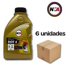 KIT 6 FLUIDO DE FREIO DOT 4 - 500ML
