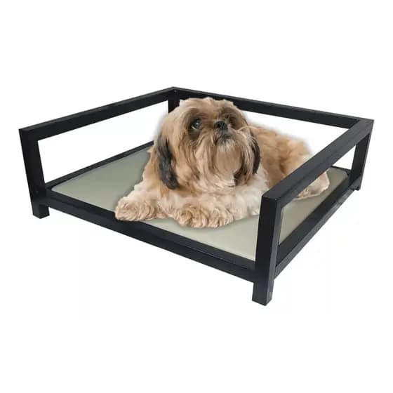 Cama Pet Para Cães e Gatos Caminha Grande 69x54 Suspensa Reforçada Luxo Almofada Impermeável