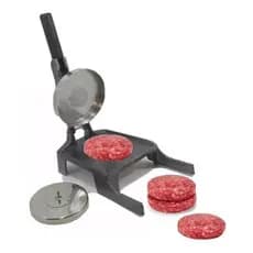 Modelador De Hamburguer Hamburgueira Prensador Profissional  Com 2 Discos Inox + Brinde