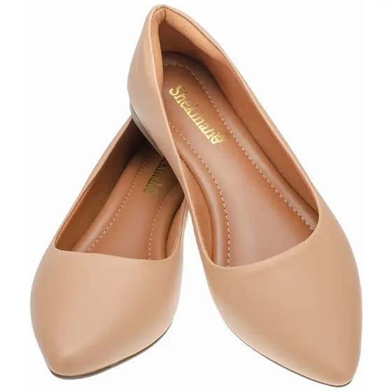 Sapatilha Mule Bico Fino Confortável Promoção Shekinah Barato Básica