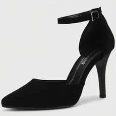 Sapato Scarpin Feminino Bico Fino Salto Agulha Stiletto Shekinah Saia e Blusa Confortável Moda