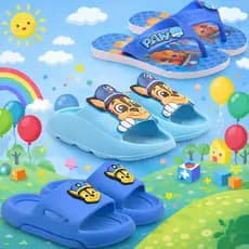 Kit 3 Pares Sandália Infantil + Slide Nuvem E Chinelo Kids Patrulha Menino Marca Nexa