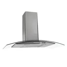 Coifa Parede Vidro Curvo Slim Inox 4 à 6 Bocas 90cm Fogatti 110V