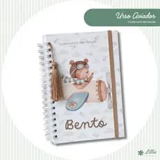 Caderneta de Saúde/Vacina Completa Personalizada Capa Dura Menino Premium - Vários Temas/Safari/Boho/Urso/Astronauta